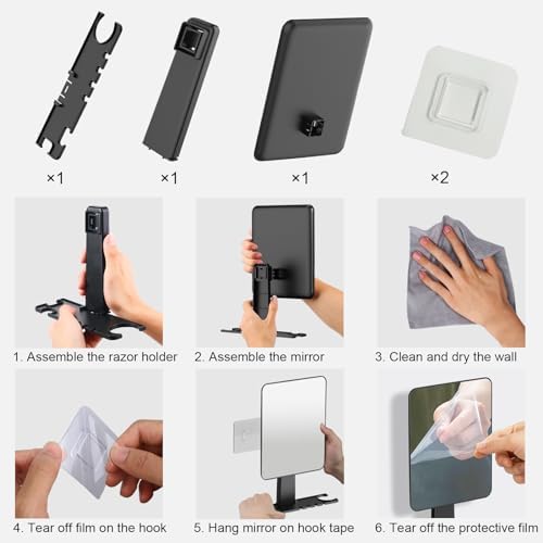 ShowerGlow Effortless Shaving with Fogless Mirror