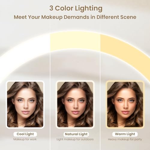 Portable Makeup Mirror wLights