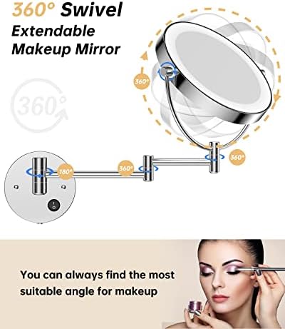 Gospire 85 Wall Mounted Magnifying Mirror