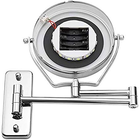 Compact Two-Side Shaving Mirror with LED Touch Dimming