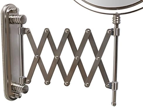 Deco Brothers - Premium 7X Magnifying Wall-Mounted Mirror with Adjustable Extension