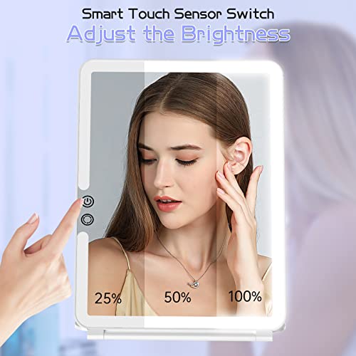 FUNTOUCH 10x75 Portable Travel Makeup Mirror