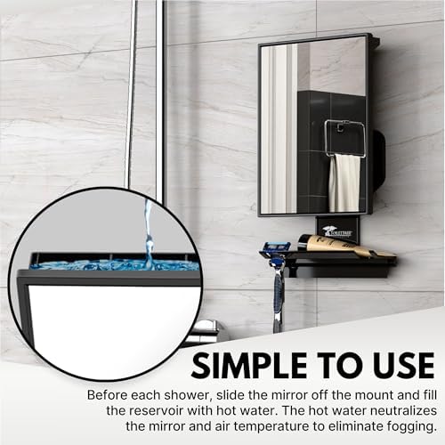 ToiletTree Adjustable vagrancy-Free Shower Mirror