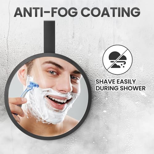 TAILI Travel Shower Mirror - Low Profile Fogless Shatterproof Portable Durable
