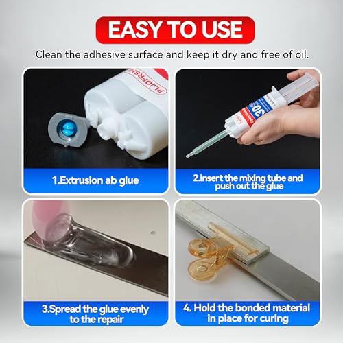 PLJOFRSHI Clear Epoxy Glue for Plastic Repair