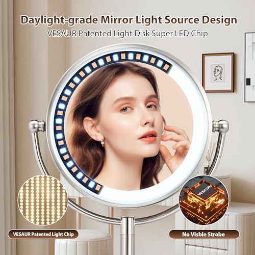 VESAUR Professional 85 Large Lighted Makeup Mirror