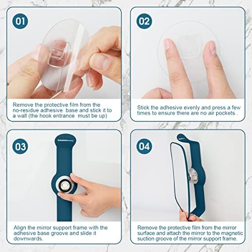 TOUCHBeauty 3-in-1 Mens and Womens Shaving Mirror
