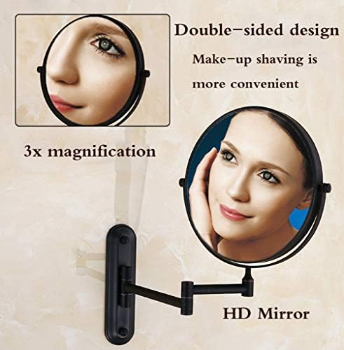 LCARY Wall-Mounted Vanity Mirror 8 inch Double Sided Beauty Mirror