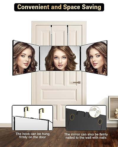 JUSRON 360 Viewing Angle Self Hair Cutting Mirror