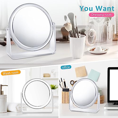 15X Vanity Mirror 360-Degree Rotationad