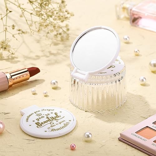 18 PCS Compact Round Glass Mirror for Women