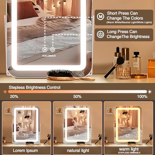 Light Up Makeup Mirror for Bedroom