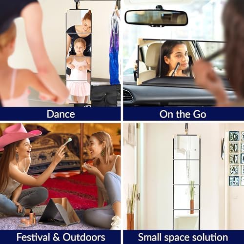 Reflectigo 3-Way Folding Travel Makeup Mirror