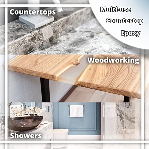 Stone Coat Countertops Clear Epoxy Resin Kit - Heat Resistant Self-Leveling Food Safe