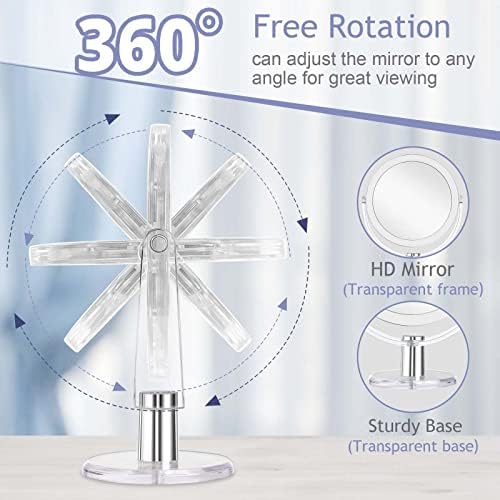 Double-Sided Magnifying Vanity Mirror with 1X15X Swivel Stand