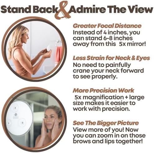 Magnifying Mirror Suction Cups