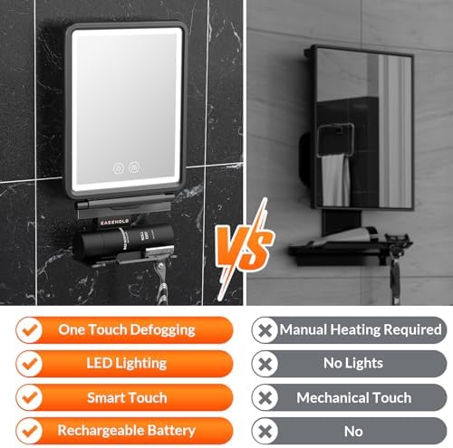 Adjustable Fogless Shower Mirror for Men Women