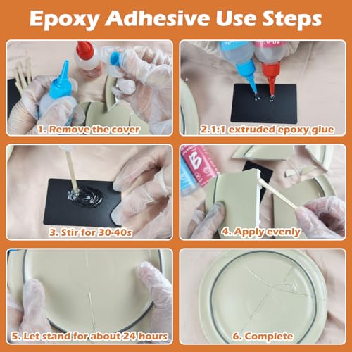Fast-Setting Long-Lasting Epoxy Adhesive - 250ml 2-Part 30-Minute Cure