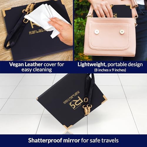 Reflectigo 3-Way Folding Travel Makeup Mirror