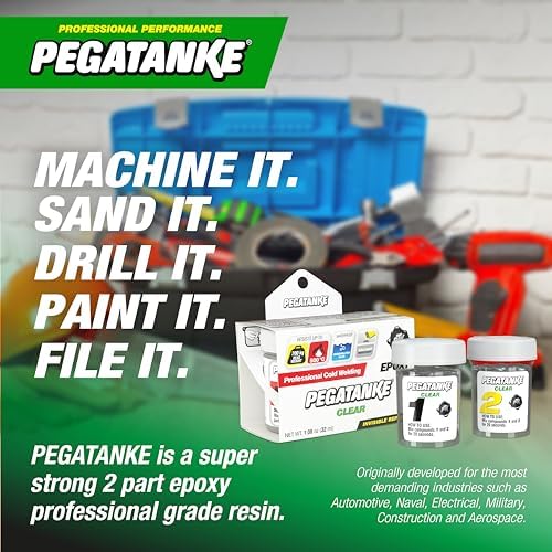 Pegatanke Transparent Epoxy adhesive for MetalGlass