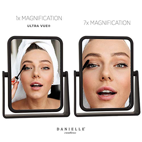 Love Your Look with Danielle Creations 675-Inch 7X Magnifying Vanity Mirror