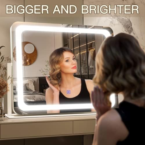FENNIO 360 Vanity Mirror with 3 Bright Modes - 22x19