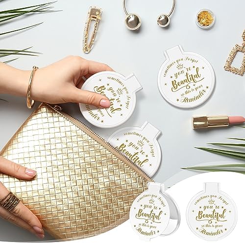 18 PCS Compact Round Glass Mirror for Women