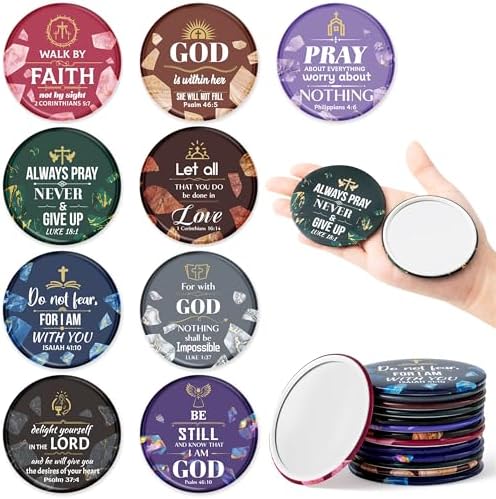 Mquared marble pattern Bible verse mini mirror set 36pcs