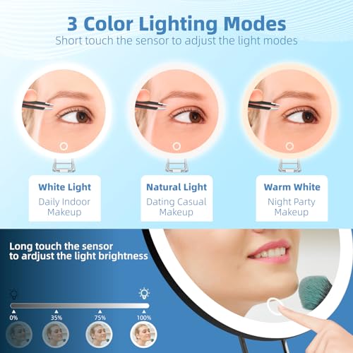 30X Magnifying Mirror with Light