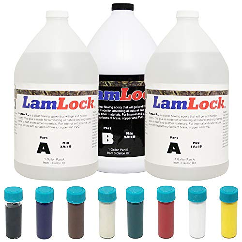 Flowing Epoxy 3 Gallon Kit for Granite Marble More