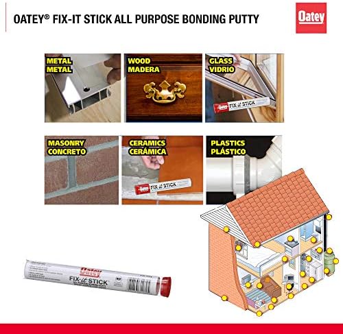 Oatey Fix-It Epoxy Putty 4 oz Gray