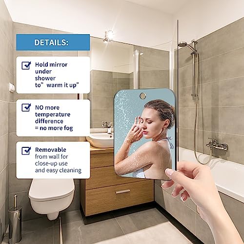 Larger Durable Shave Mirror for Travel Camping