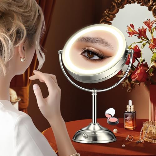 Stylish Large Rechargeable Makeup Mirror with 86 Precision