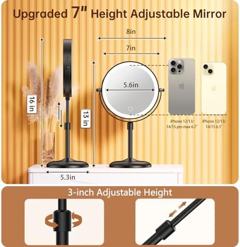 Gospire 7 Lighted Makeup Mirror