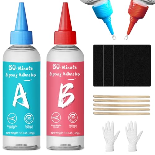 Fast-Setting Long-Lasting Epoxy Adhesive - 250ml 2-Part 30-Minute Cure