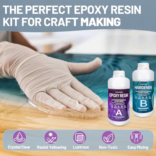Epoxy Resin Kit for DIY Crafting Bubble-Free and UV-Resistant