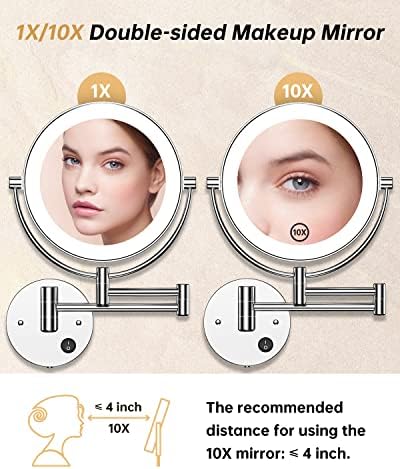 Gospire 85 Wall Mounted Magnifying Mirror