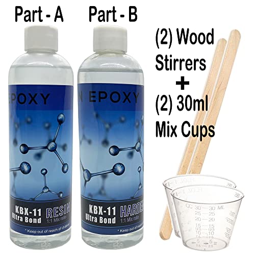 KBX-11 Ultra Bond Epoxy Resin Kit - 12oz Clear Bond