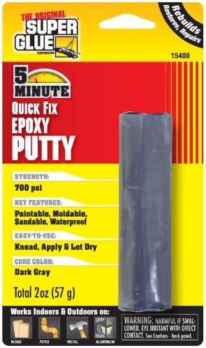Super Glue Quick Setting Epoxy Putty 2oz Pack of 12 1
