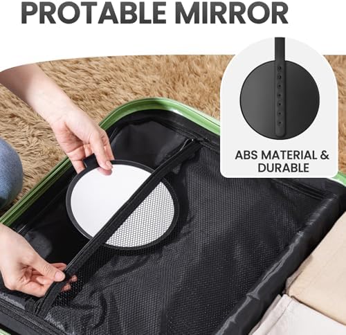 TAILI Travel Shower Mirror - Low Profile Fogless Shatterproof Portable Durable