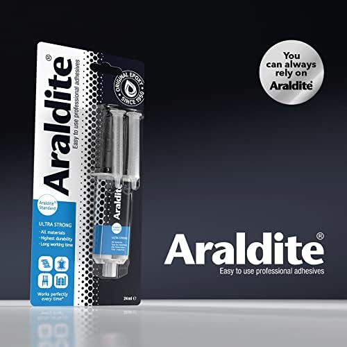 Araldite Heavy-Duty Epoxy Glue - 24ml Syringe for Quick Tasks