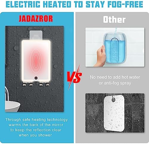 Jadazror Heated Shower Mirror for Shaving