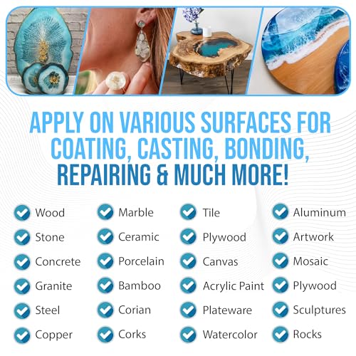 East Coast Resin 2 Gallon Epoxy Resin Kit for Home Commercial Use