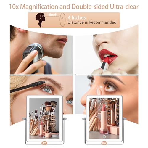 FASCINATE Japanese-Style Rechargeable Wall-Mounted Makeup Mirror