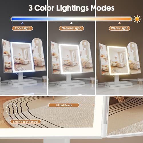 FRANO Makeup Vanity Mirror with Lights