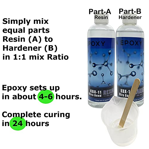 KBX-11 Ultra Bond Epoxy Resin Kit - 12oz Clear Bond