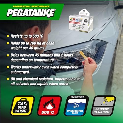 Pegatanke Transparent Epoxy adhesive for MetalGlass
