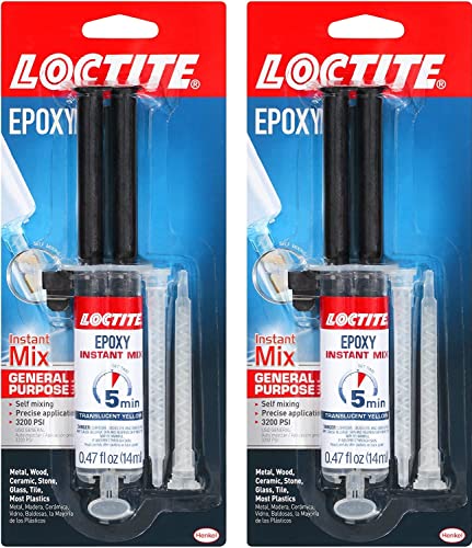 Loite Epoxy Five Minute Instant Mix 2 Count Syringe
