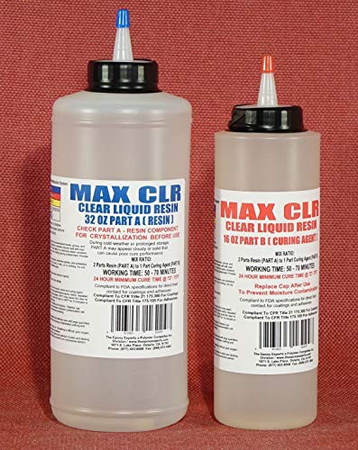 MAX Resin Coating System - FDA-Compliant Crystal Clear Coating for Epoxy Adhesives