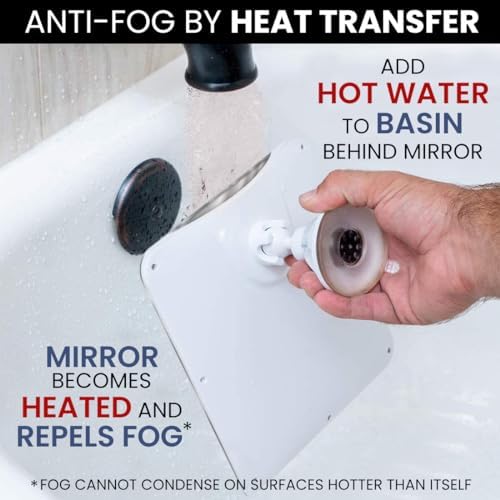 MirrorVana fogless shower mirror